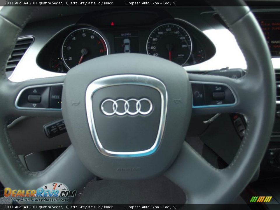 2011 Audi A4 2.0T quattro Sedan Quartz Grey Metallic / Black Photo #23