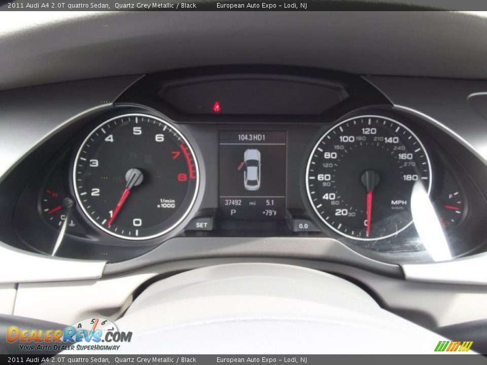 2011 Audi A4 2.0T quattro Sedan Quartz Grey Metallic / Black Photo #27