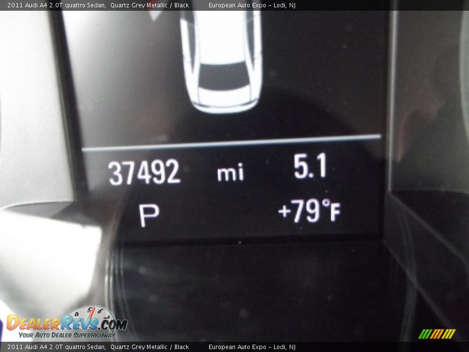 2011 Audi A4 2.0T quattro Sedan Quartz Grey Metallic / Black Photo #28