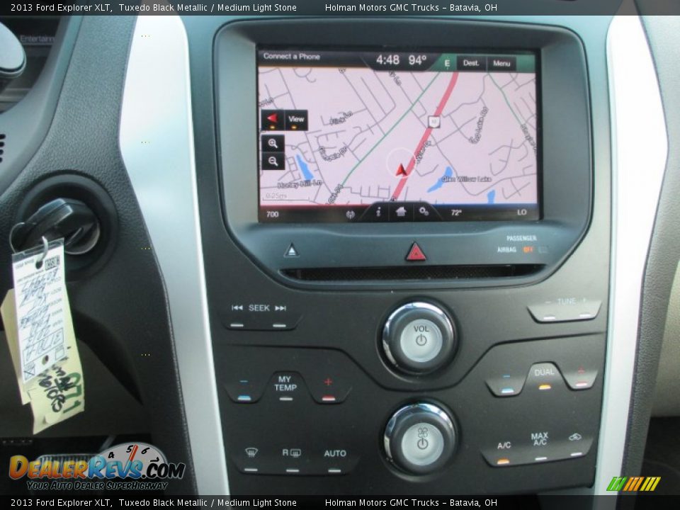 2013 Ford Explorer XLT Tuxedo Black Metallic / Medium Light Stone Photo #8