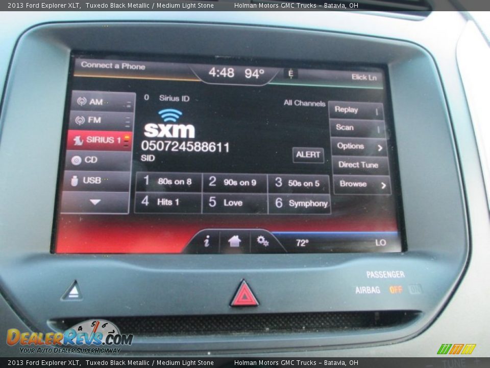 2013 Ford Explorer XLT Tuxedo Black Metallic / Medium Light Stone Photo #9