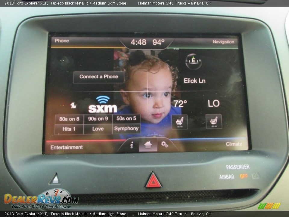 2013 Ford Explorer XLT Tuxedo Black Metallic / Medium Light Stone Photo #10