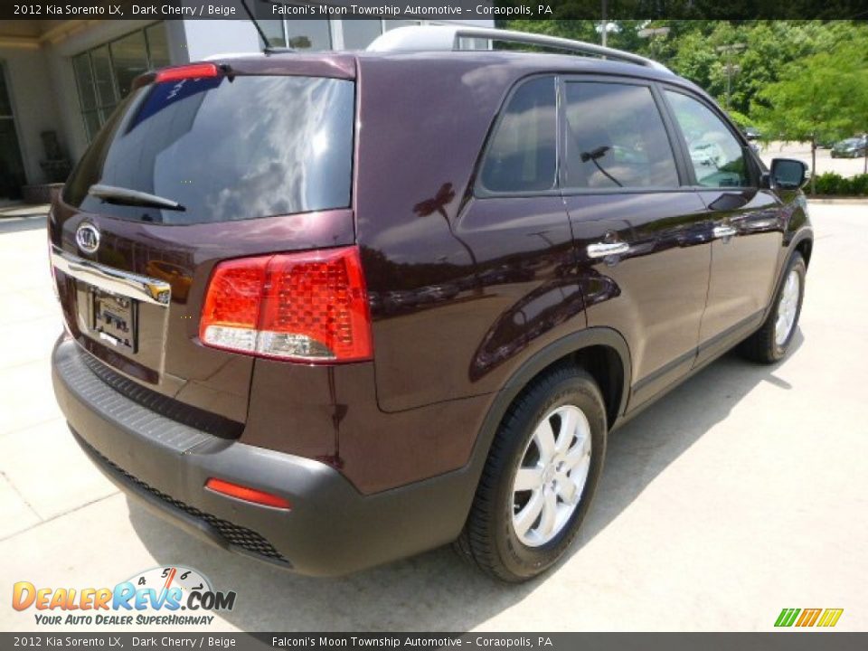 2012 Kia Sorento LX Dark Cherry / Beige Photo #2