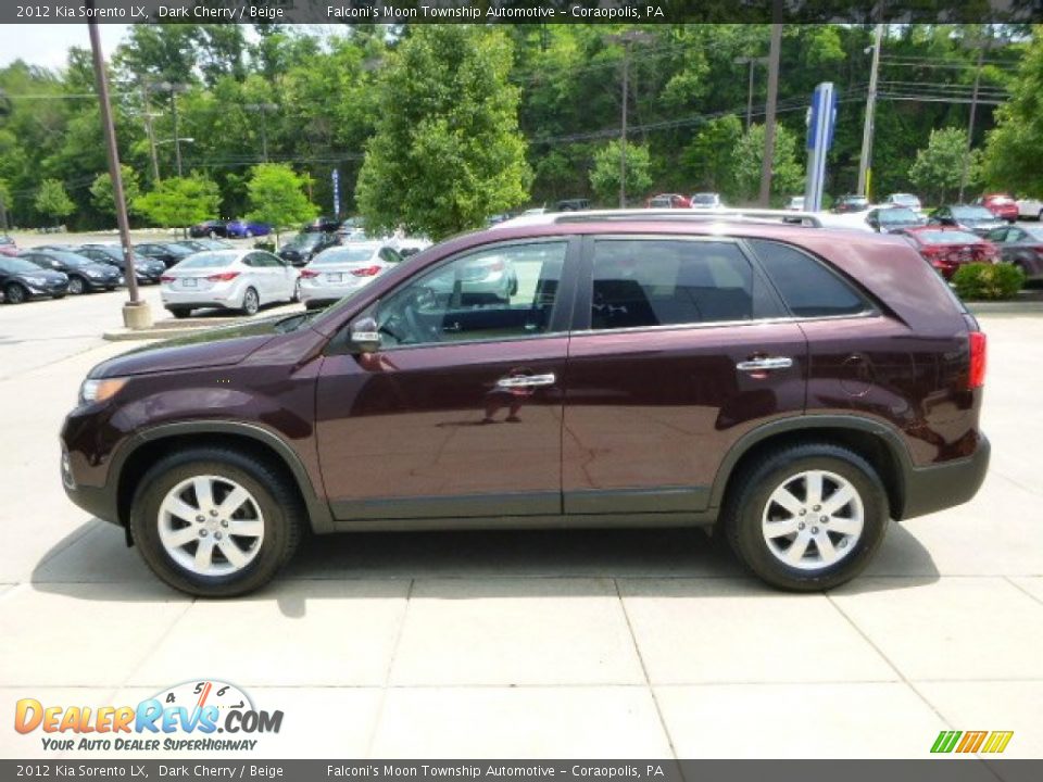 2012 Kia Sorento LX Dark Cherry / Beige Photo #5