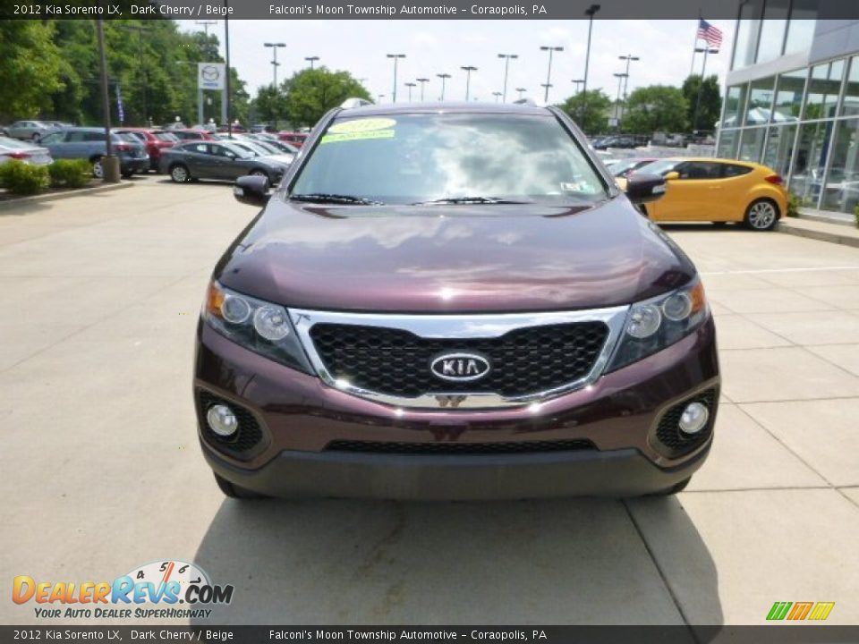 2012 Kia Sorento LX Dark Cherry / Beige Photo #7