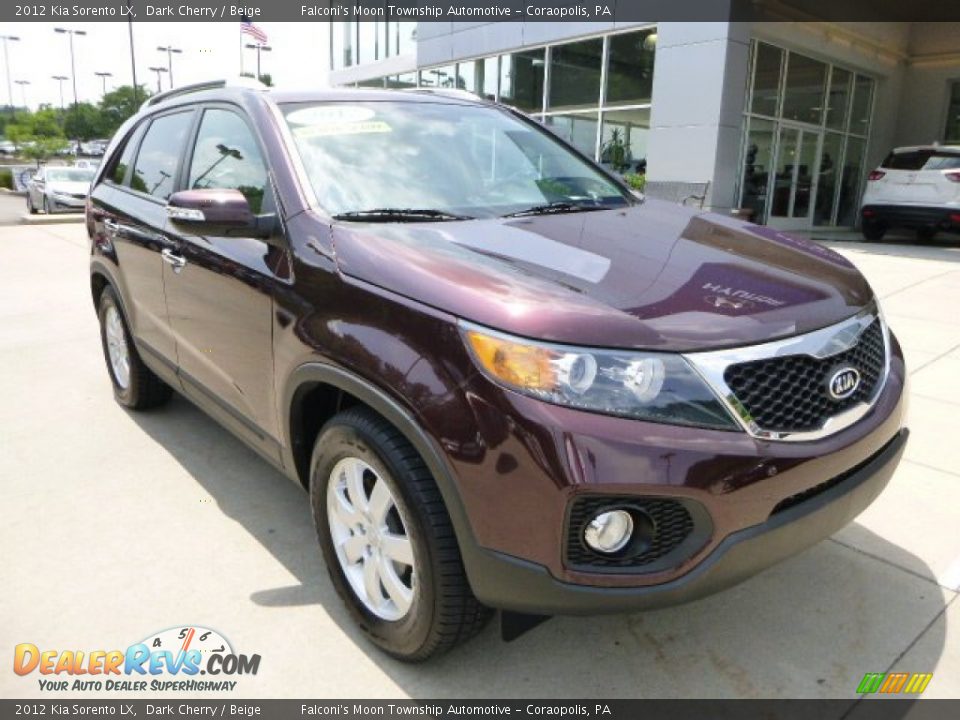 2012 Kia Sorento LX Dark Cherry / Beige Photo #8