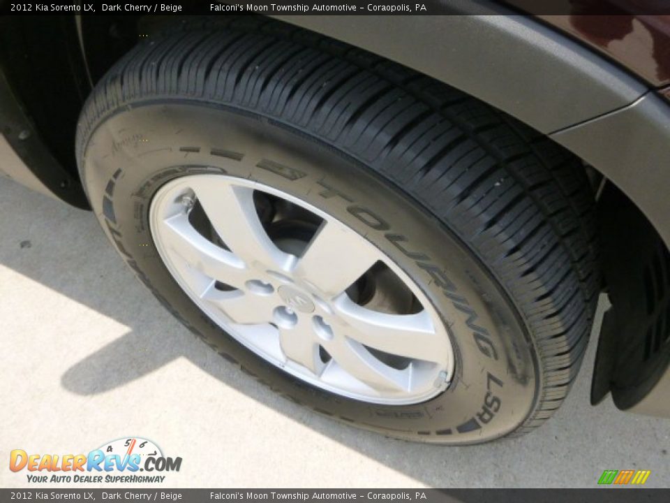 2012 Kia Sorento LX Dark Cherry / Beige Photo #9
