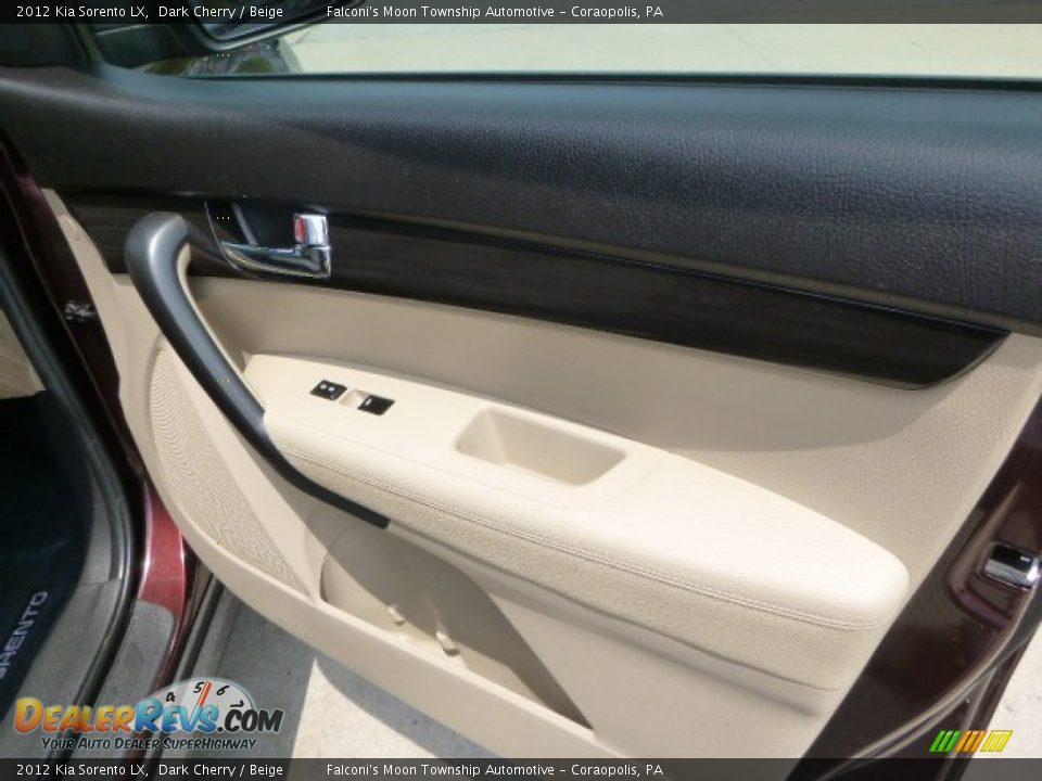 2012 Kia Sorento LX Dark Cherry / Beige Photo #12
