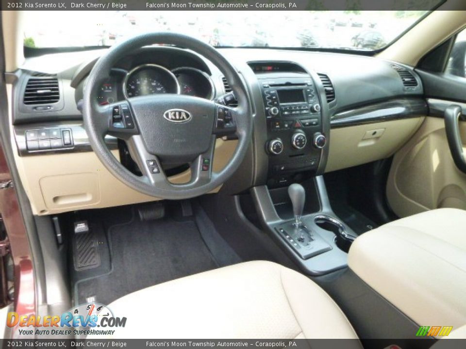2012 Kia Sorento LX Dark Cherry / Beige Photo #18