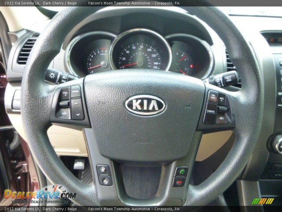 2012 Kia Sorento LX Dark Cherry / Beige Photo #22