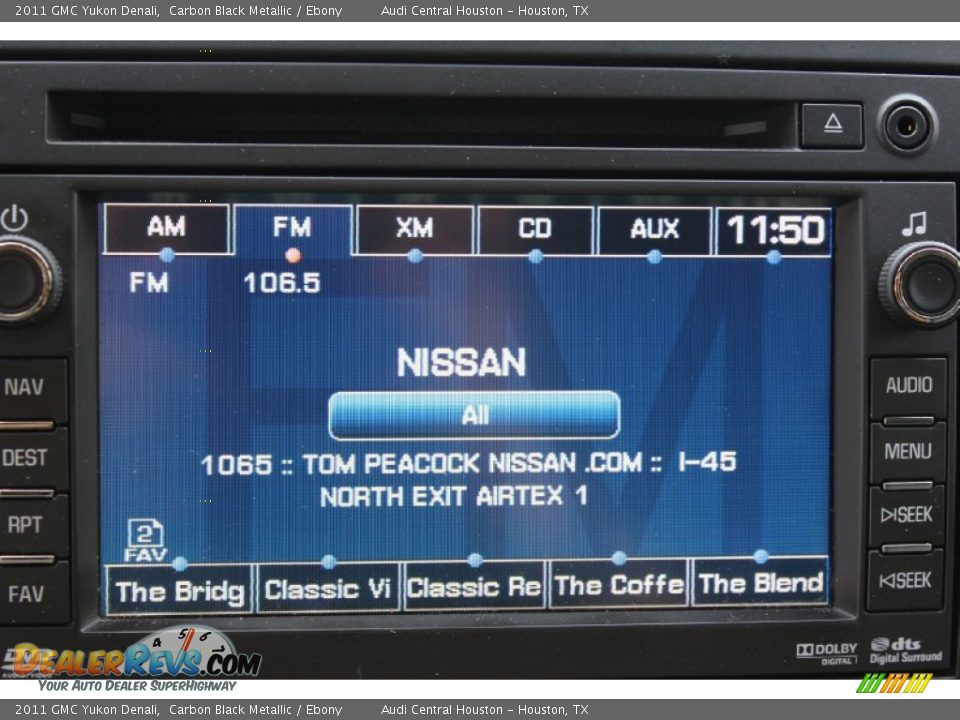 2011 GMC Yukon Denali Carbon Black Metallic / Ebony Photo #25