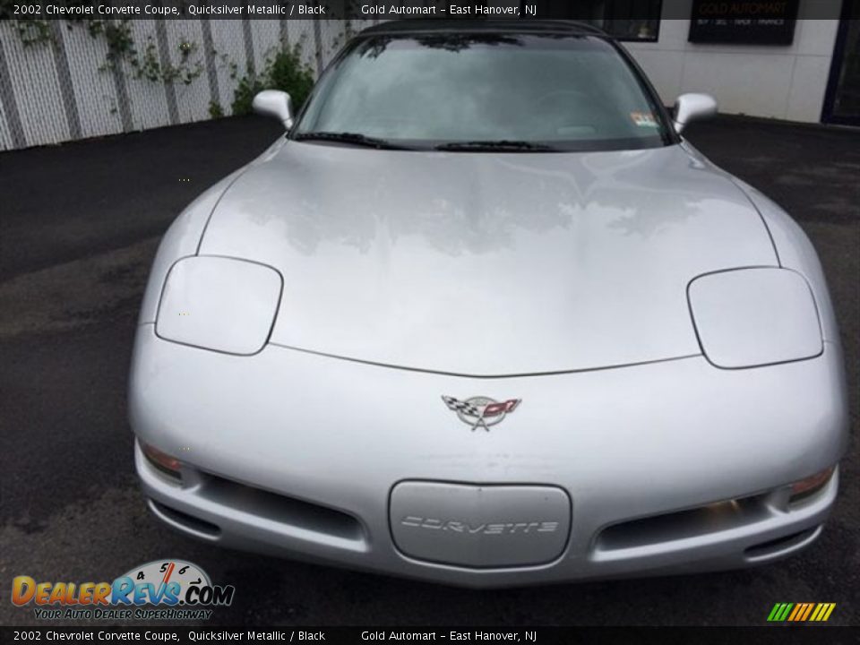 2002 Chevrolet Corvette Coupe Quicksilver Metallic / Black Photo #2