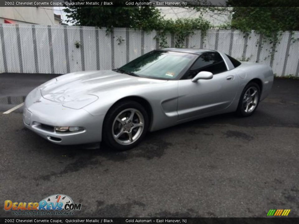2002 Chevrolet Corvette Coupe Quicksilver Metallic / Black Photo #3