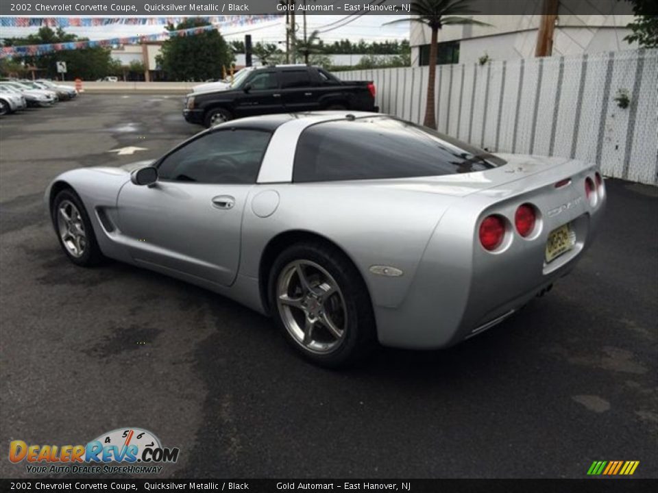 2002 Chevrolet Corvette Coupe Quicksilver Metallic / Black Photo #5