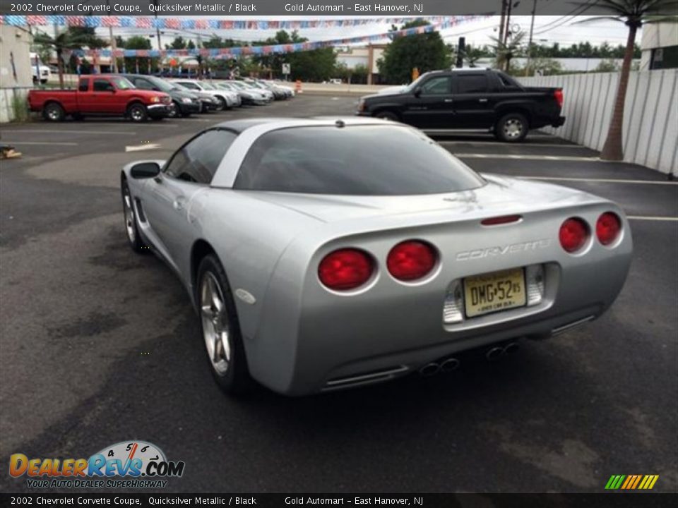 2002 Chevrolet Corvette Coupe Quicksilver Metallic / Black Photo #6