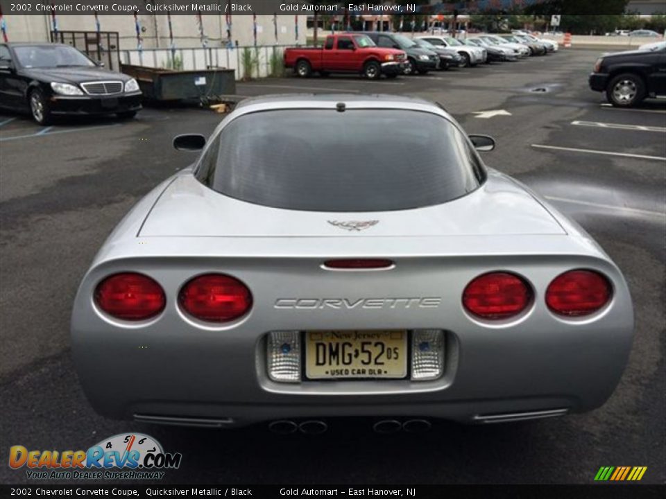 2002 Chevrolet Corvette Coupe Quicksilver Metallic / Black Photo #7