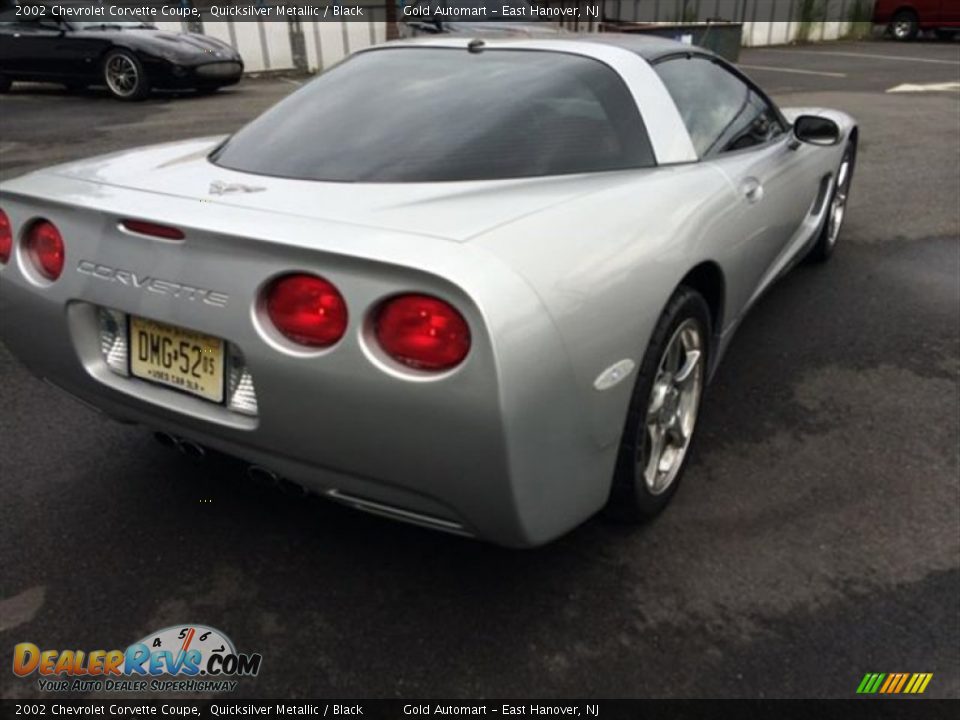 2002 Chevrolet Corvette Coupe Quicksilver Metallic / Black Photo #8