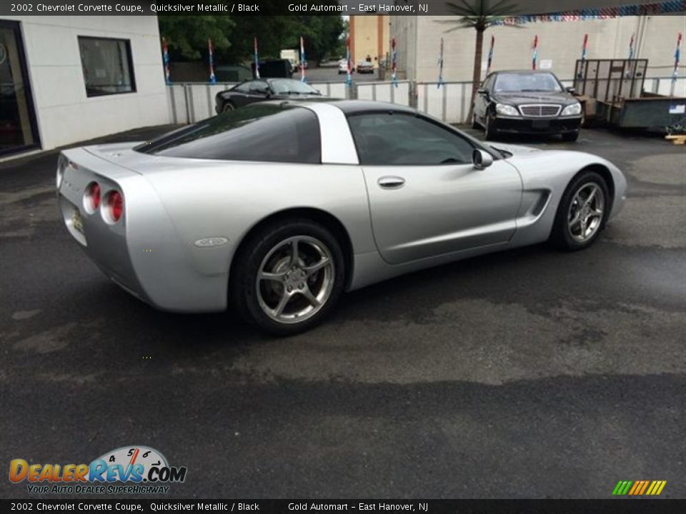 2002 Chevrolet Corvette Coupe Quicksilver Metallic / Black Photo #9