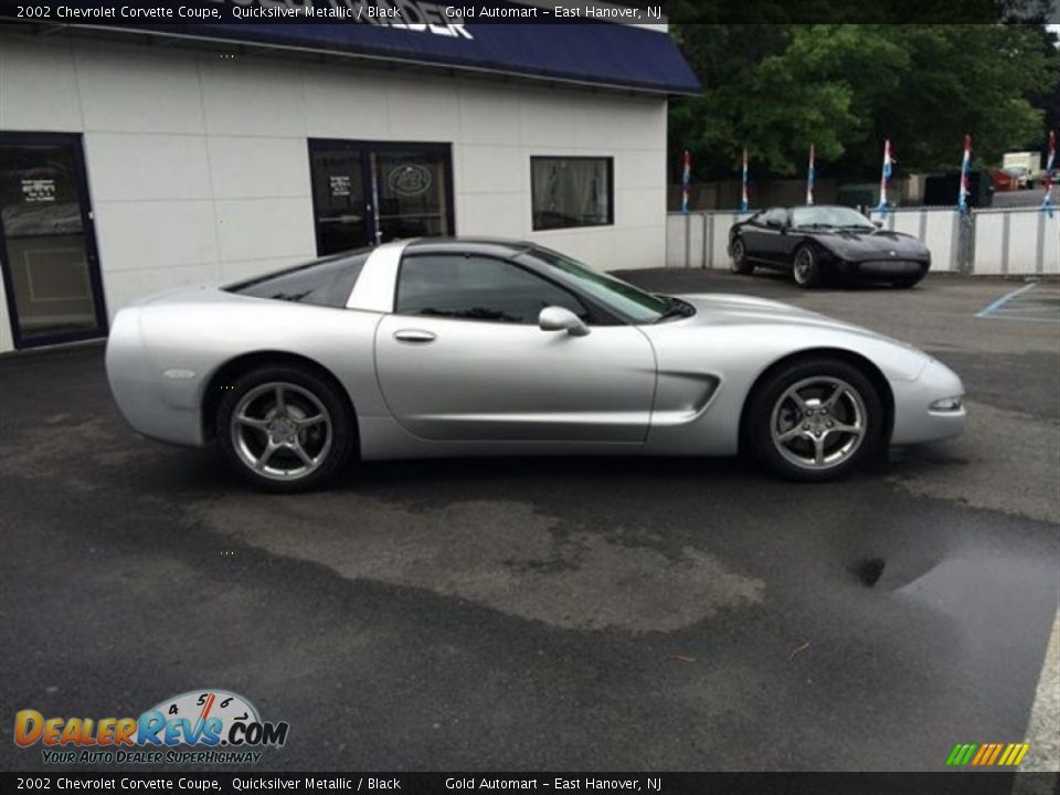 2002 Chevrolet Corvette Coupe Quicksilver Metallic / Black Photo #10