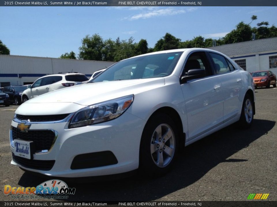 2015 Chevrolet Malibu LS Summit White / Jet Black/Titanium Photo #1