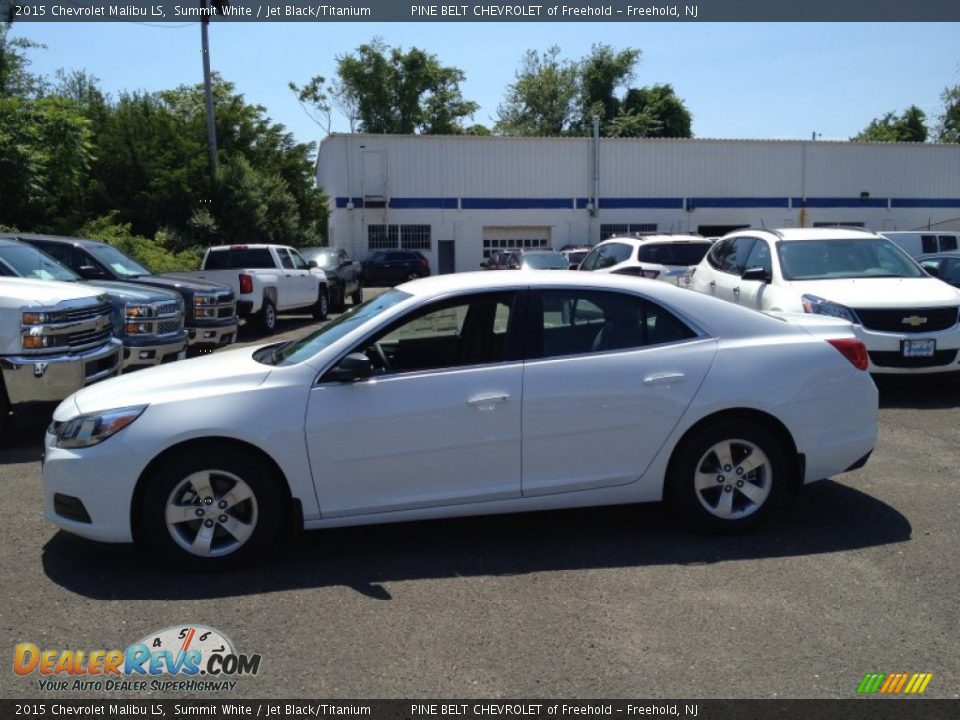 2015 Chevrolet Malibu LS Summit White / Jet Black/Titanium Photo #3