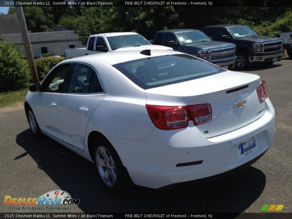 2015 Chevrolet Malibu LS Summit White / Jet Black/Titanium Photo #4