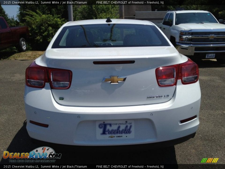 2015 Chevrolet Malibu LS Summit White / Jet Black/Titanium Photo #5