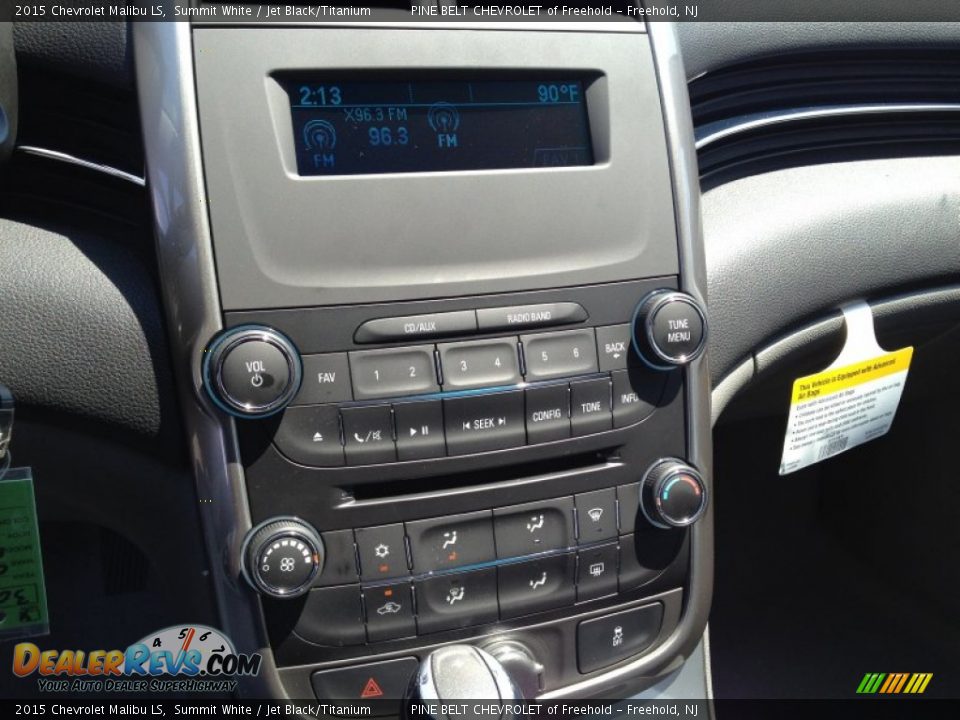 2015 Chevrolet Malibu LS Summit White / Jet Black/Titanium Photo #10