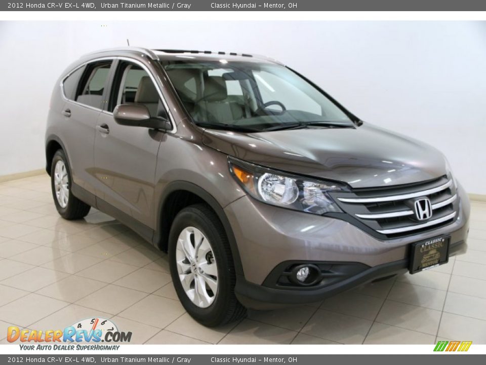 2012 Honda CR-V EX-L 4WD Urban Titanium Metallic / Gray Photo #1