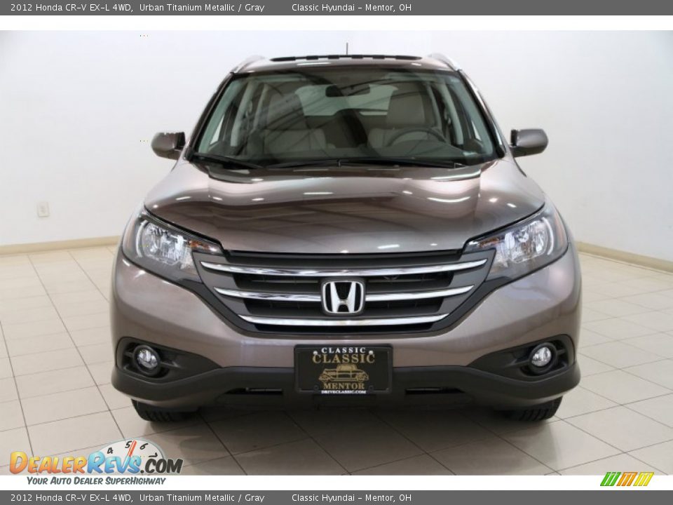 2012 Honda CR-V EX-L 4WD Urban Titanium Metallic / Gray Photo #2