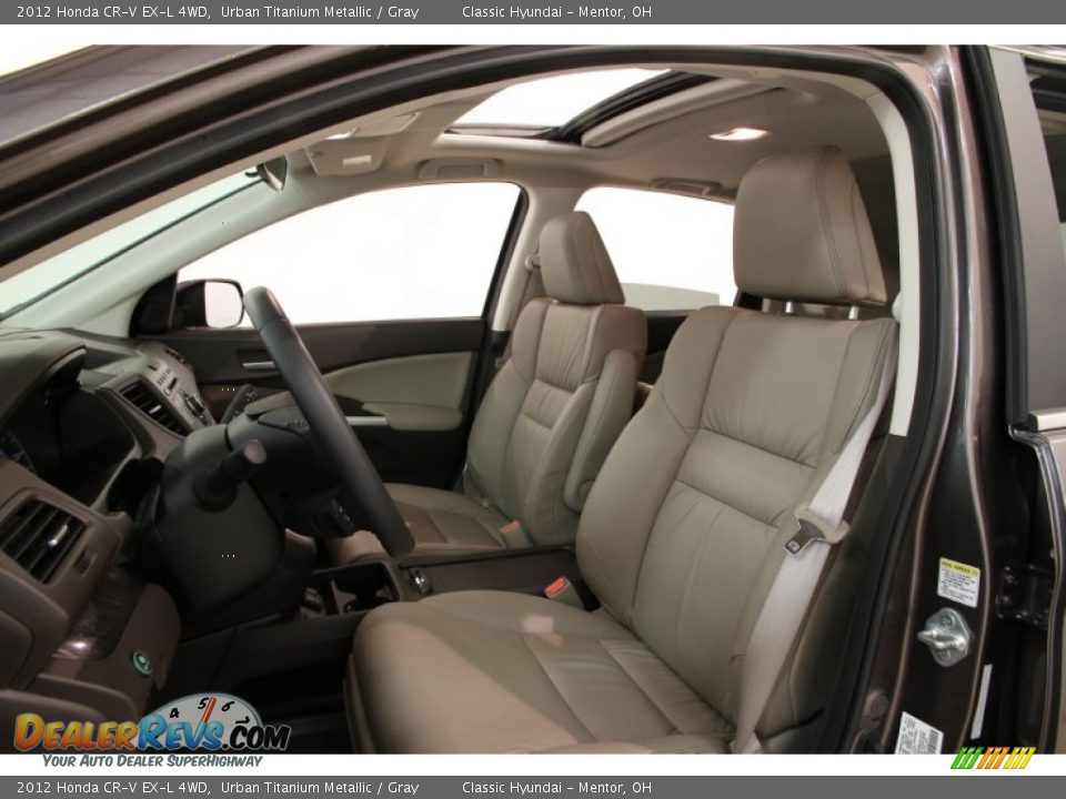 2012 Honda CR-V EX-L 4WD Urban Titanium Metallic / Gray Photo #5