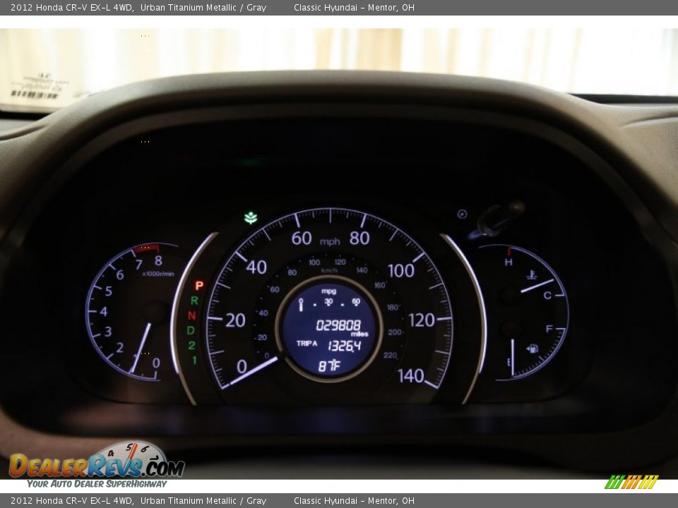 2012 Honda CR-V EX-L 4WD Gauges Photo #6