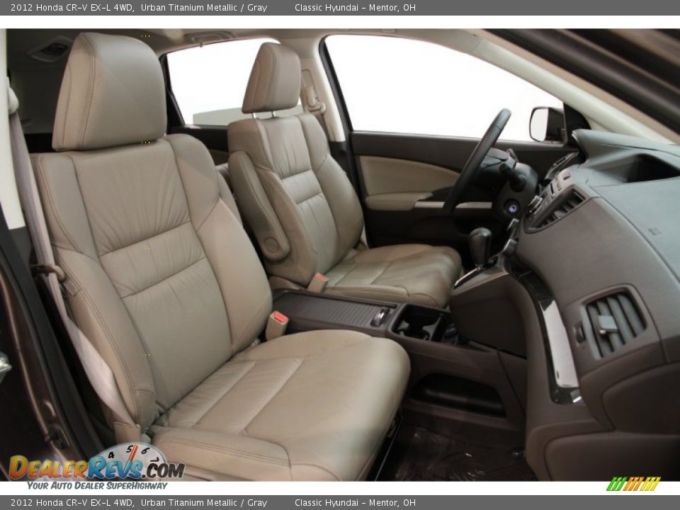 2012 Honda CR-V EX-L 4WD Urban Titanium Metallic / Gray Photo #11