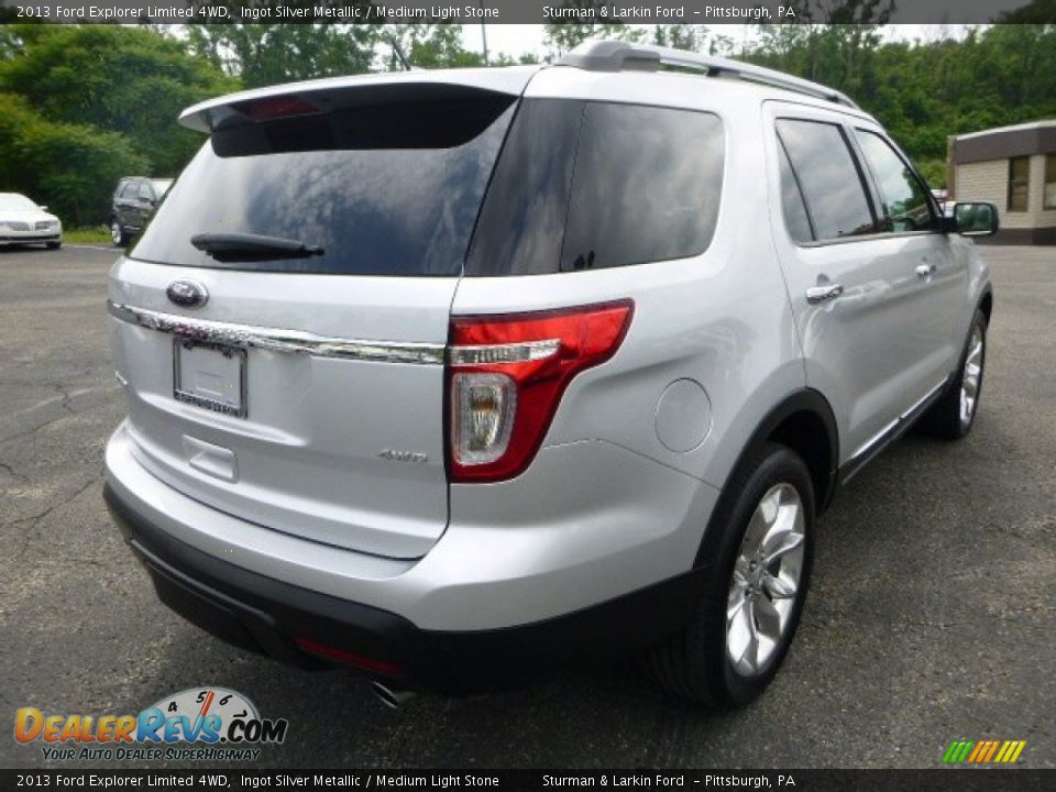 2013 Ford Explorer Limited 4WD Ingot Silver Metallic / Medium Light Stone Photo #2