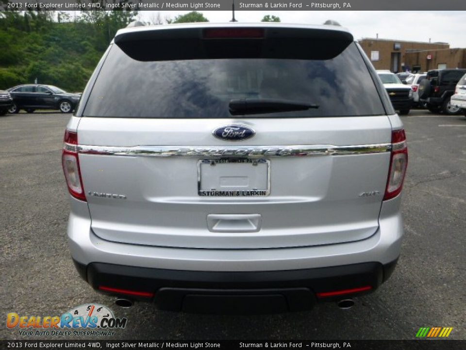 2013 Ford Explorer Limited 4WD Ingot Silver Metallic / Medium Light Stone Photo #3