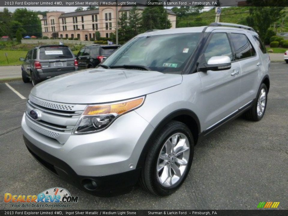 2013 Ford Explorer Limited 4WD Ingot Silver Metallic / Medium Light Stone Photo #5