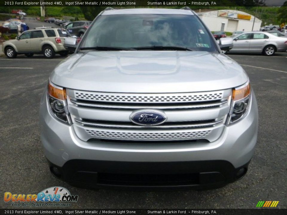 2013 Ford Explorer Limited 4WD Ingot Silver Metallic / Medium Light Stone Photo #6