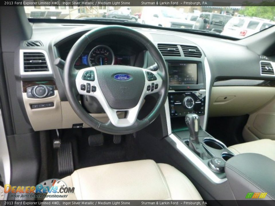 2013 Ford Explorer Limited 4WD Ingot Silver Metallic / Medium Light Stone Photo #11