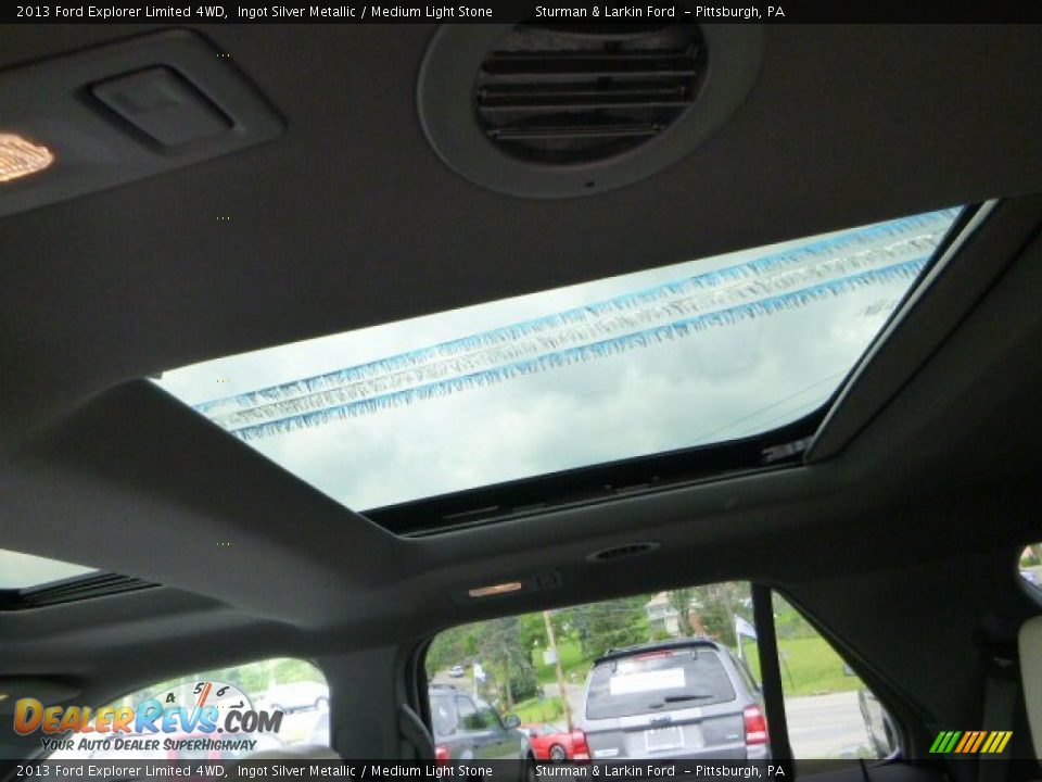 2013 Ford Explorer Limited 4WD Ingot Silver Metallic / Medium Light Stone Photo #12