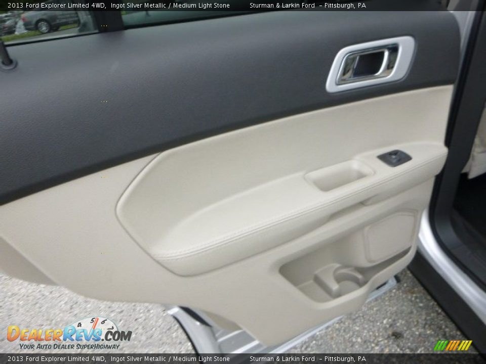 2013 Ford Explorer Limited 4WD Ingot Silver Metallic / Medium Light Stone Photo #13