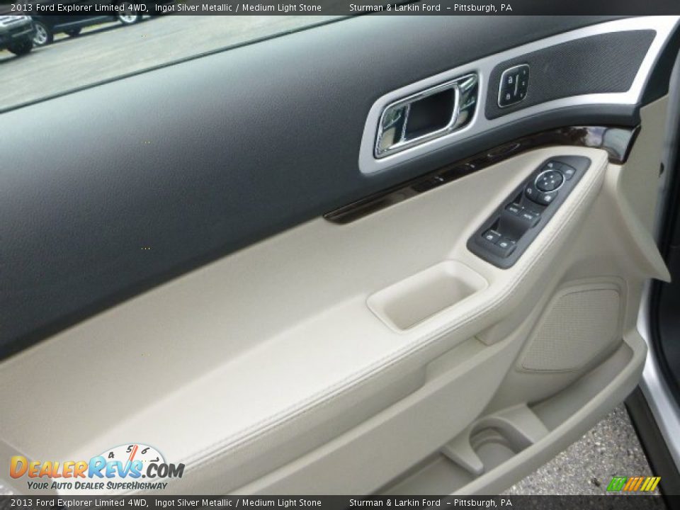 2013 Ford Explorer Limited 4WD Ingot Silver Metallic / Medium Light Stone Photo #14