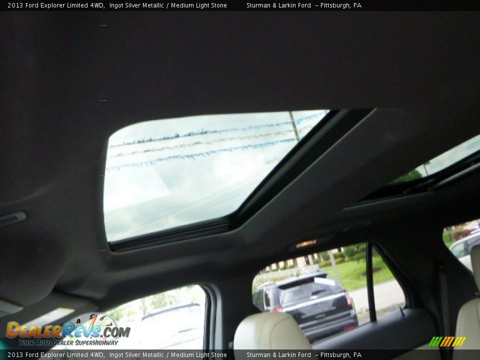 2013 Ford Explorer Limited 4WD Ingot Silver Metallic / Medium Light Stone Photo #15