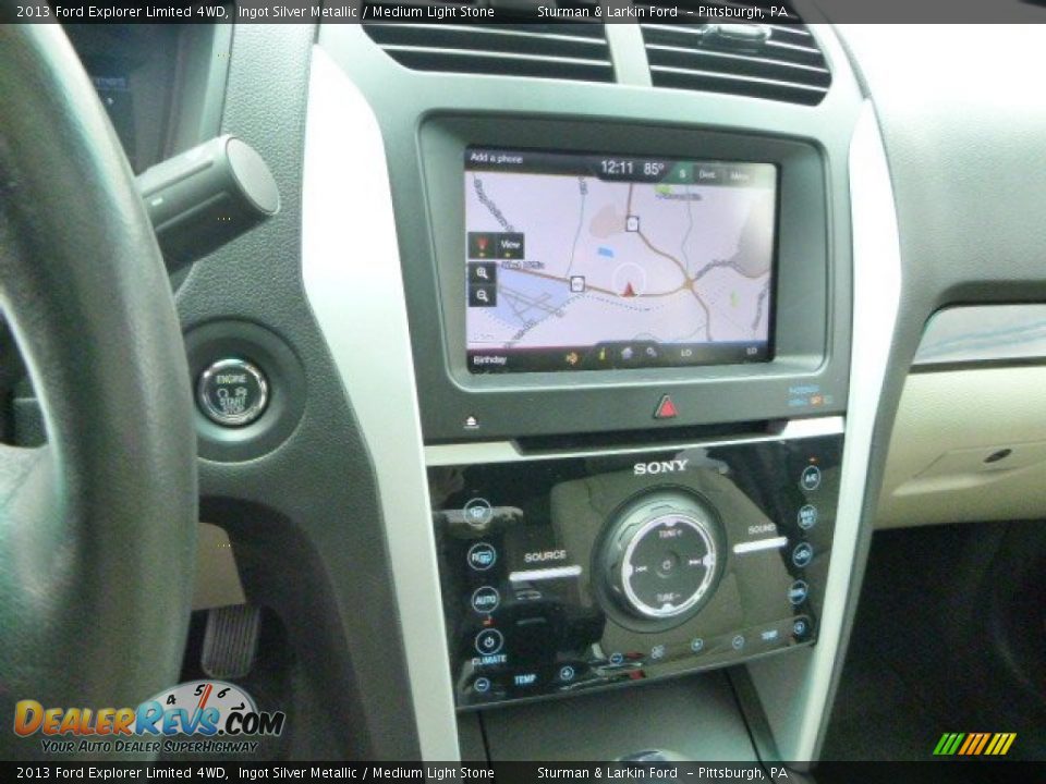 2013 Ford Explorer Limited 4WD Ingot Silver Metallic / Medium Light Stone Photo #17