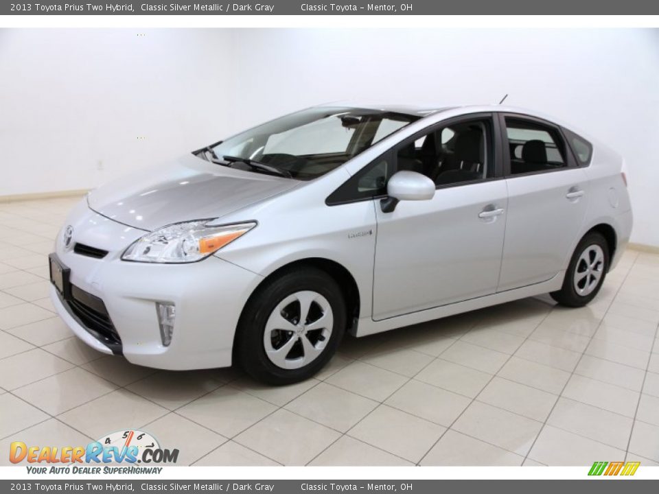 2013 Toyota Prius Two Hybrid Classic Silver Metallic / Dark Gray Photo #3