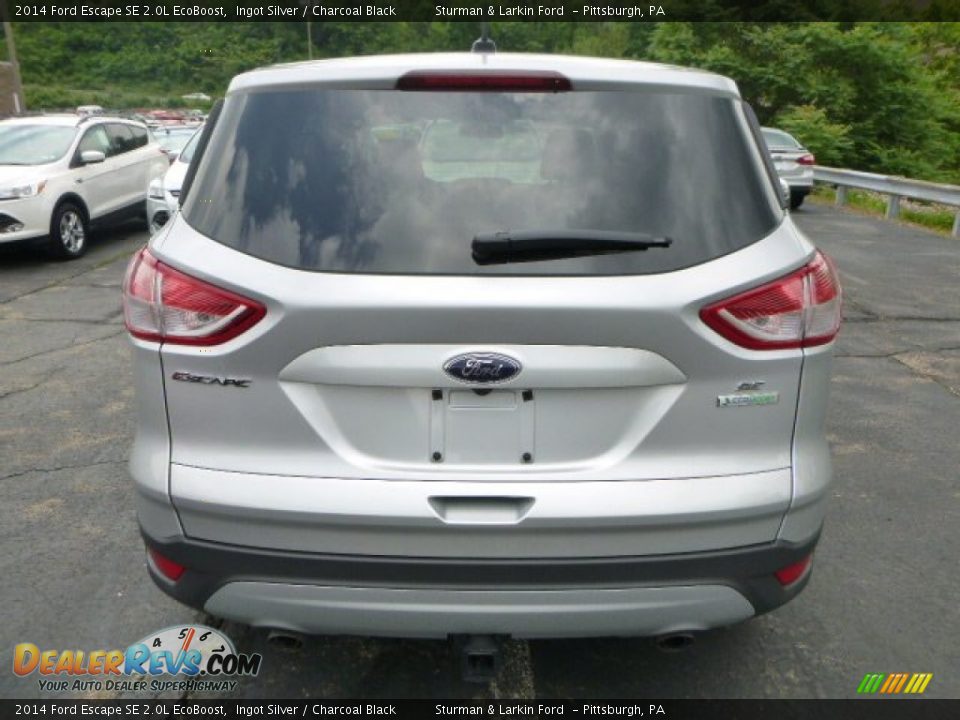 2014 Ford Escape SE 2.0L EcoBoost Ingot Silver / Charcoal Black Photo #3