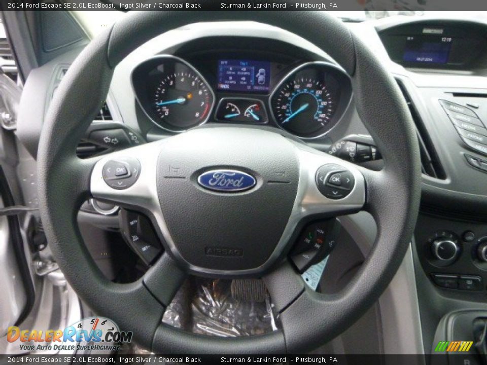 2014 Ford Escape SE 2.0L EcoBoost Steering Wheel Photo #12