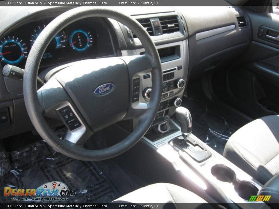 2010 Ford Fusion SE V6 Sport Blue Metallic / Charcoal Black Photo #11