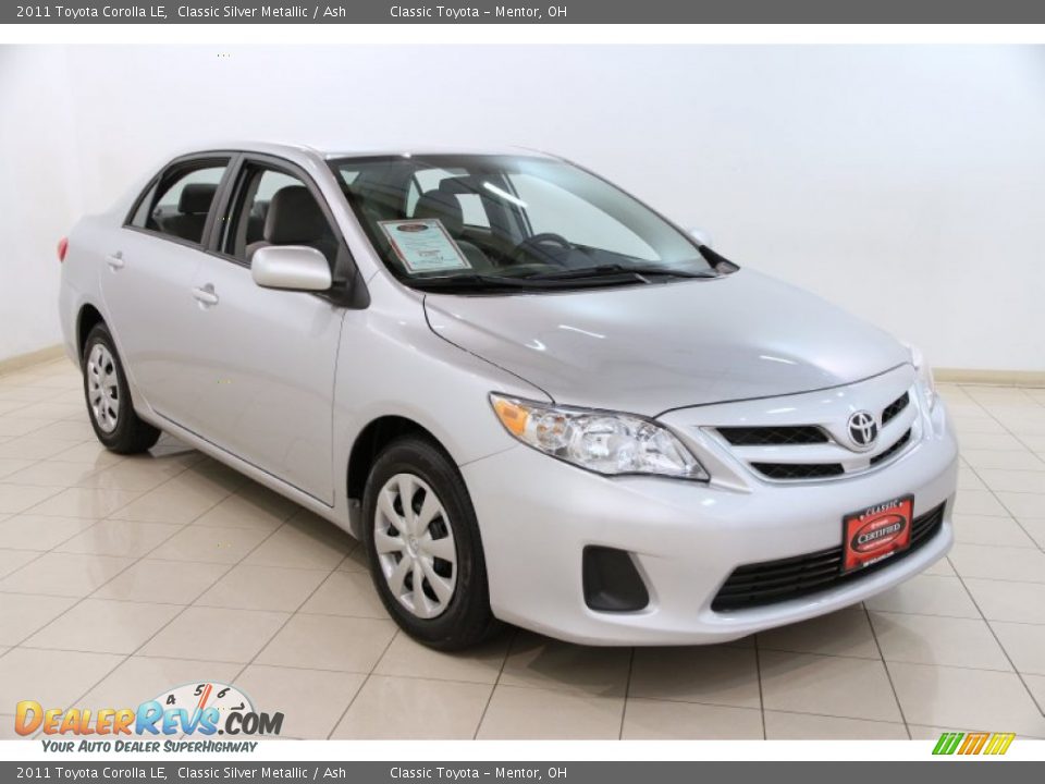 2011 Toyota Corolla LE Classic Silver Metallic / Ash Photo #1