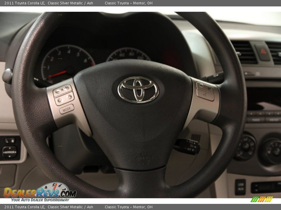 2011 Toyota Corolla LE Classic Silver Metallic / Ash Photo #7