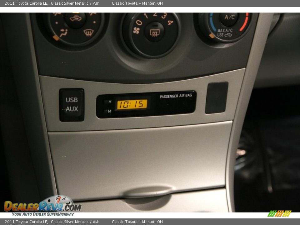 2011 Toyota Corolla LE Classic Silver Metallic / Ash Photo #10